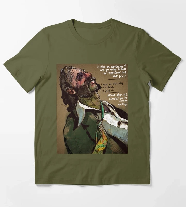 The Expression Disco Elysium T-Shirt Olive Green