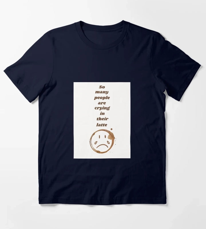 The Girl is Crying in Her Latte by Sparks T-Shirt Navy