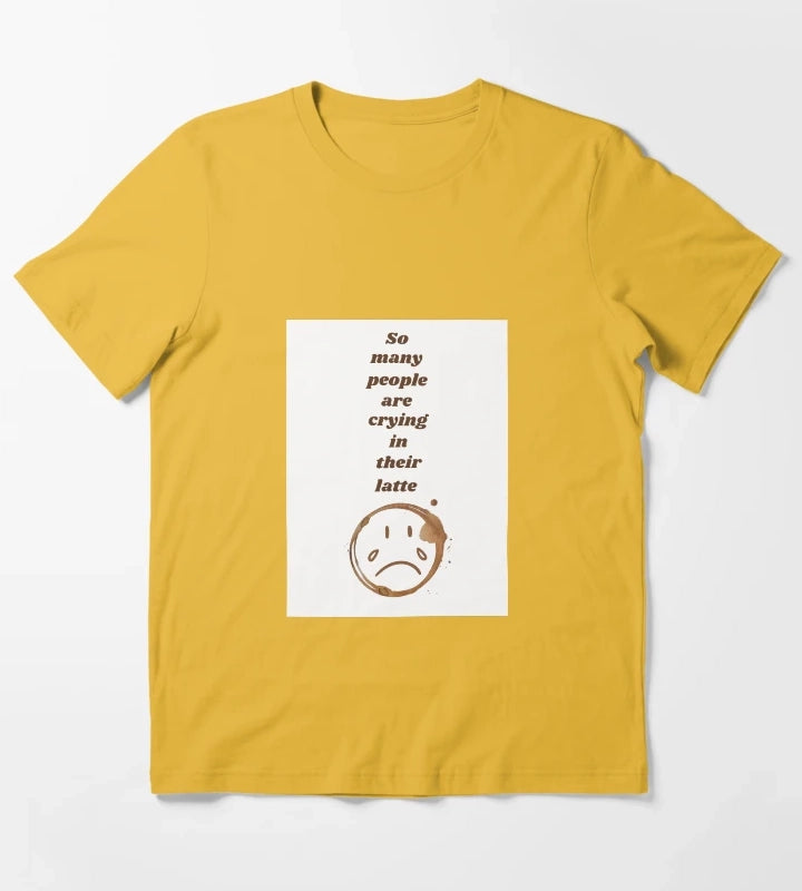 The Girl is Crying in Her Latte by Sparks T-Shirt Yellow