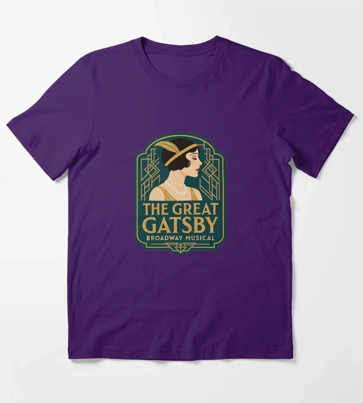 The Great Gatsby Daisy Buchanan Jordan Baker Broadway Musical Sticker T-Shirt Purple