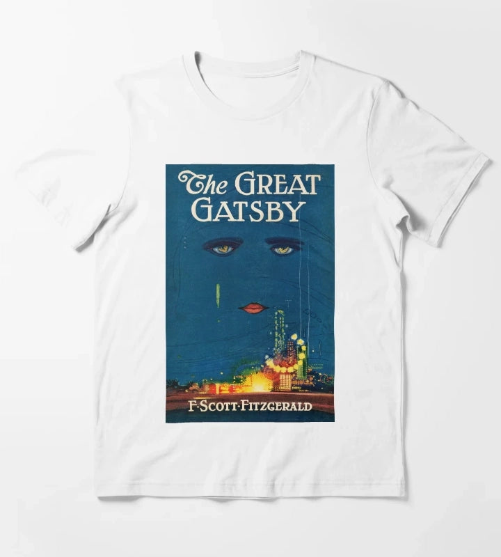 The Great Gatsby Vintage Book Cover T-Shirt White