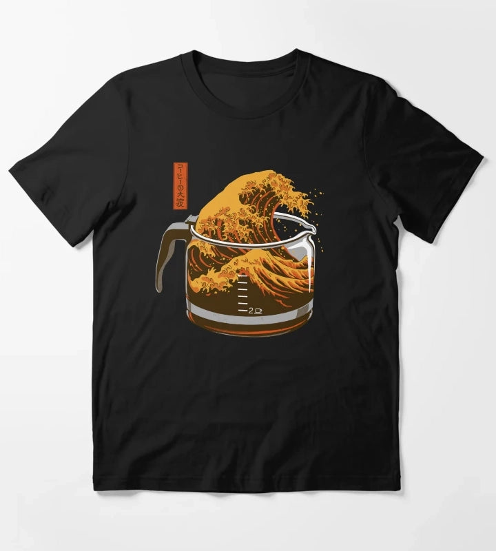 The Great Wave of Caffeine T-Shirt