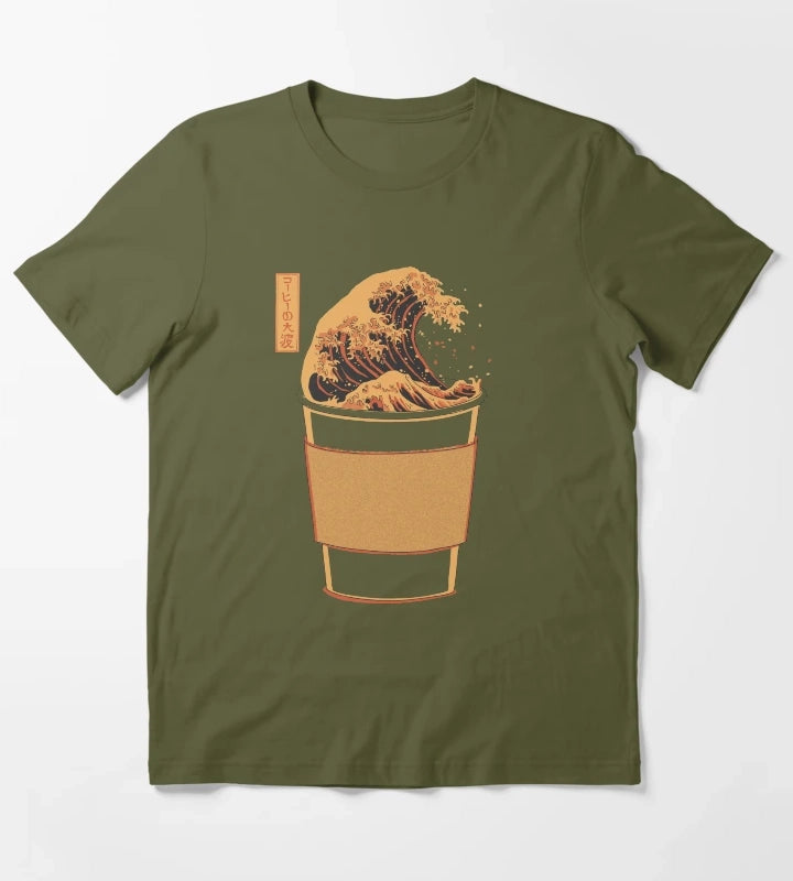 The Great Wave of Joe T-Shirt Olive Green