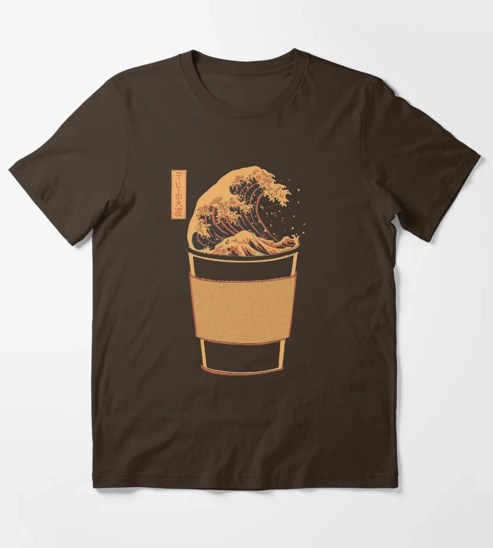 The Great Wave of Joe T-Shirt Brown