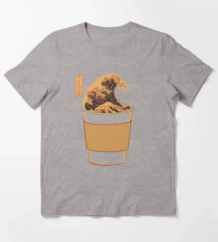 The Great Wave of Joe T-Shirt Heather Grey