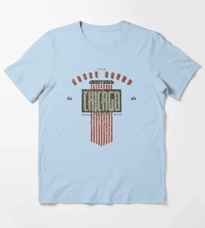 The House Sound Of Chicago 1986 T-Shirt Sky Blue