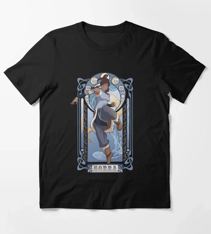 The Legend Of Korra Elemental Korra Art Nouveau Poster T-Shirt