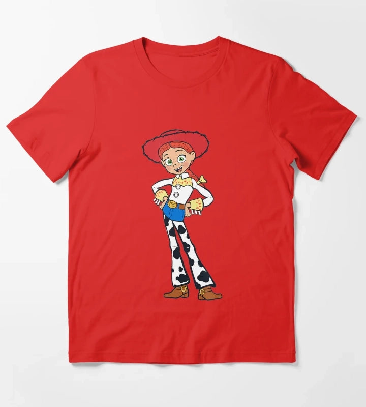 The Little Toy Girl Story for Cowgirl Graphics T-Shirt Red