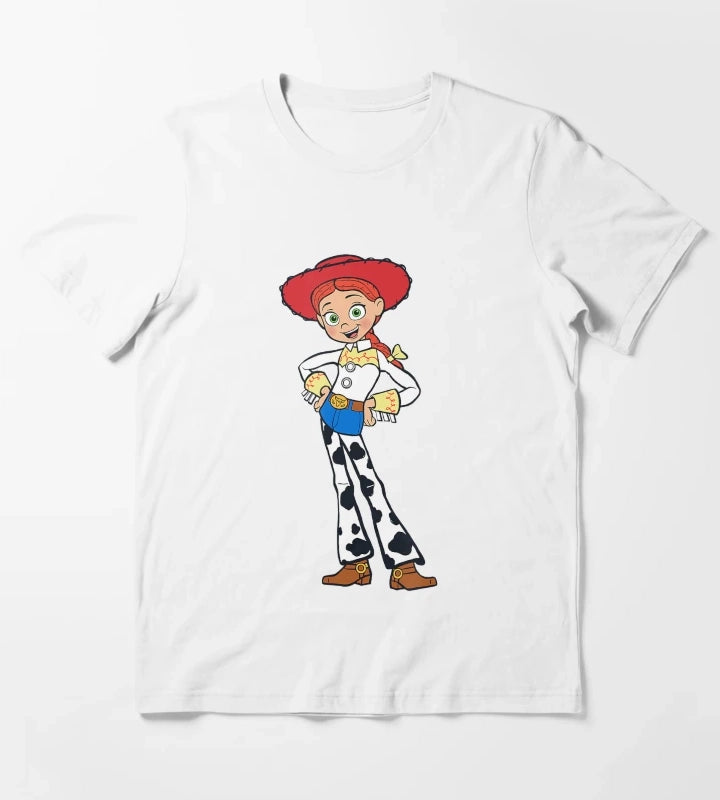 The Little Toy Girl Story for Cowgirl Graphics T-Shirt White