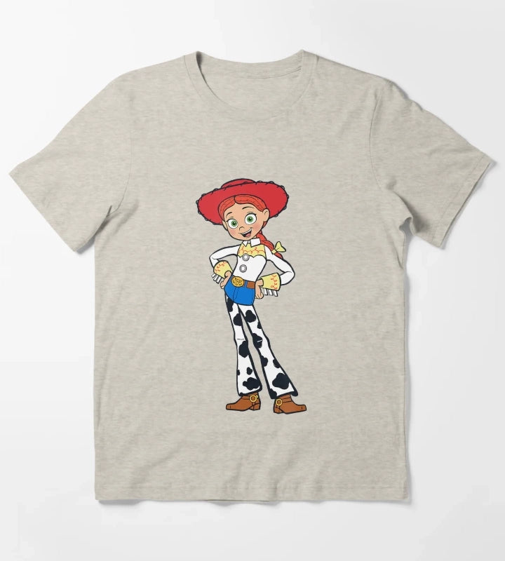 The Little Toy Girl Story for Cowgirl Graphics T-Shirt Cream