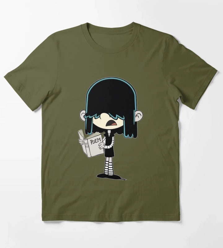 The Loud House Lucy Loud T-Shirt Olive Green