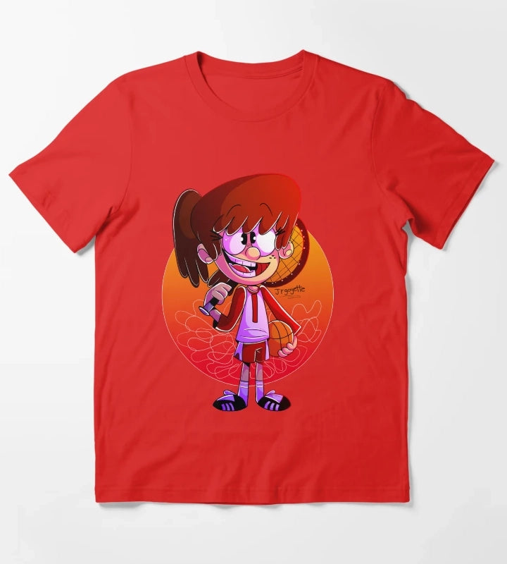 The Loud House Lynn Loud with Sports Stuff T-Shirt Red
