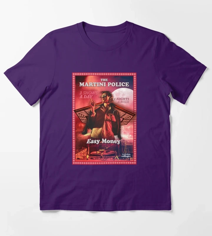 The Martini Police T-Shirt Purple