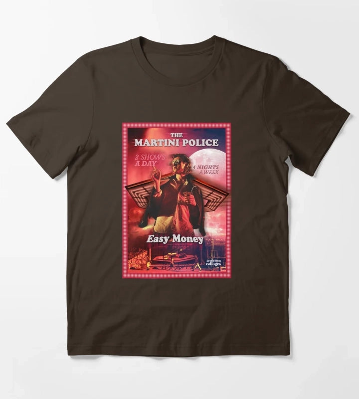 The Martini Police T-Shirt Brown