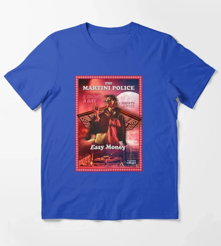 The Martini Police T-Shirt Blue