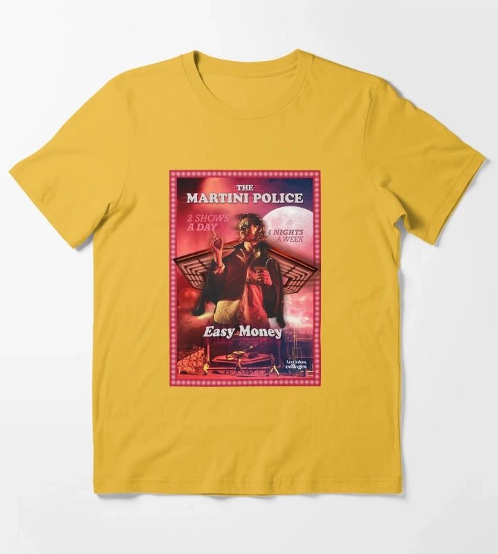 The Martini Police T-Shirt Yellow