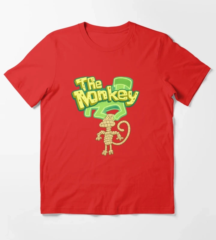The Monkey SpongeBob Deep Cut T-Shirt Red