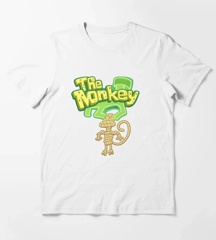 The Monkey SpongeBob Deep Cut T-Shirt White