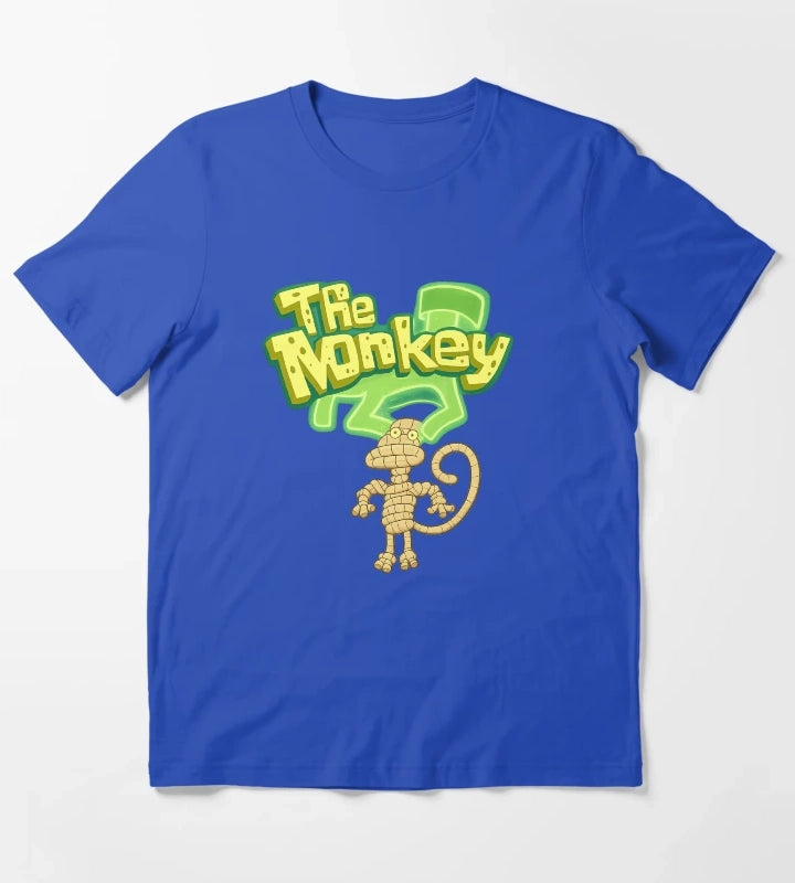 The Monkey SpongeBob Deep Cut T-Shirt Blue