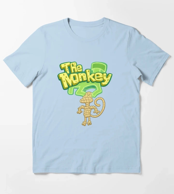 The Monkey SpongeBob Deep Cut T-Shirt Sky Blue