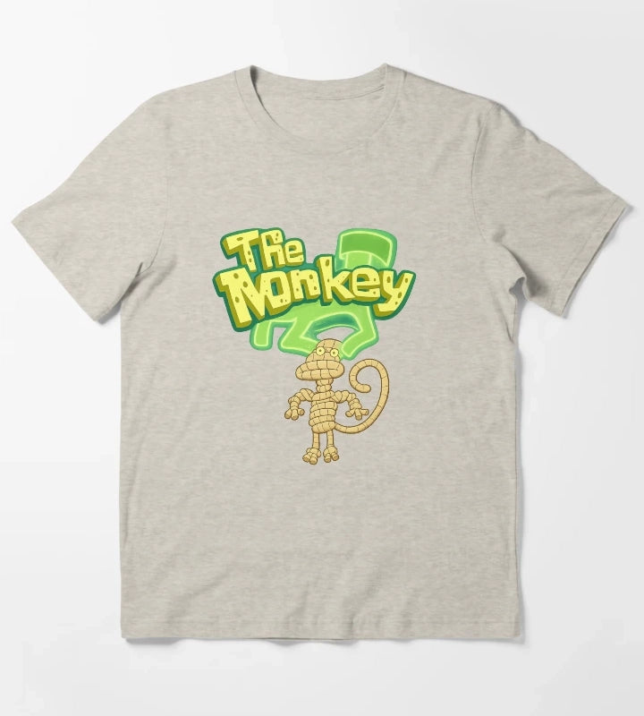 The Monkey SpongeBob Deep Cut T-Shirt Cream