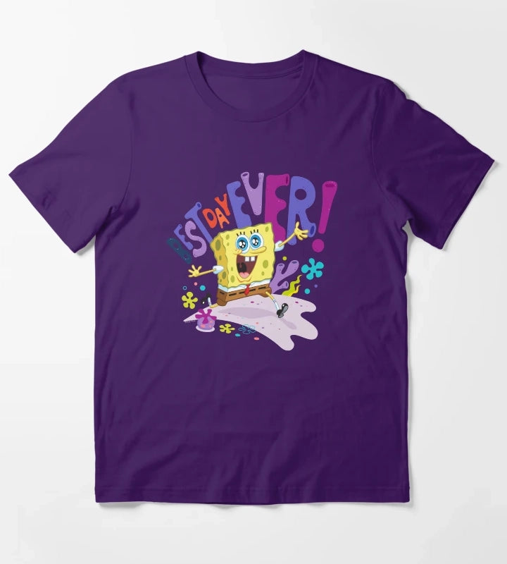 The SpongeBob SquarePants Movie Best Day Ever T-Shirt Purple