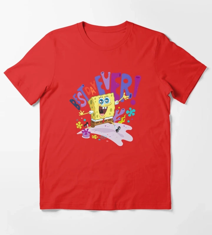 The SpongeBob SquarePants Movie Best Day Ever T-Shirt Red