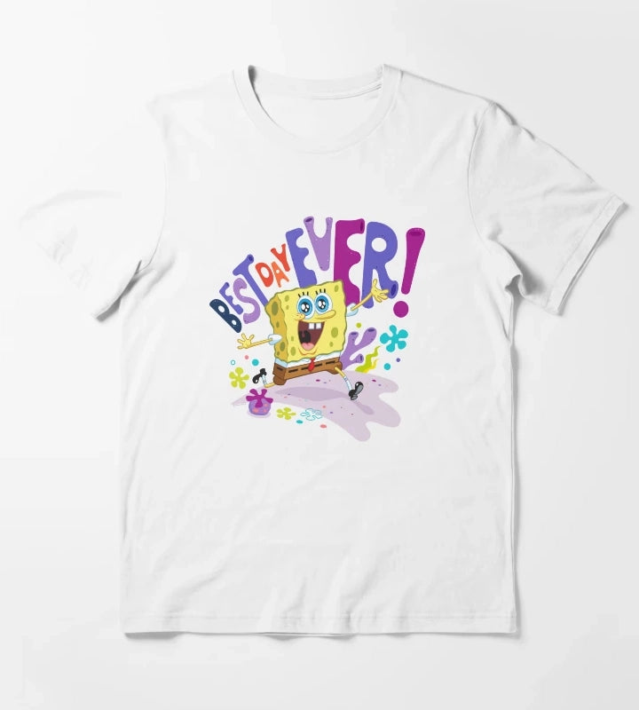 The SpongeBob SquarePants Movie Best Day Ever T-Shirt White