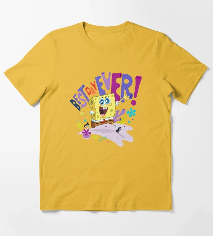 The SpongeBob SquarePants Movie Best Day Ever T-Shirt Yellow