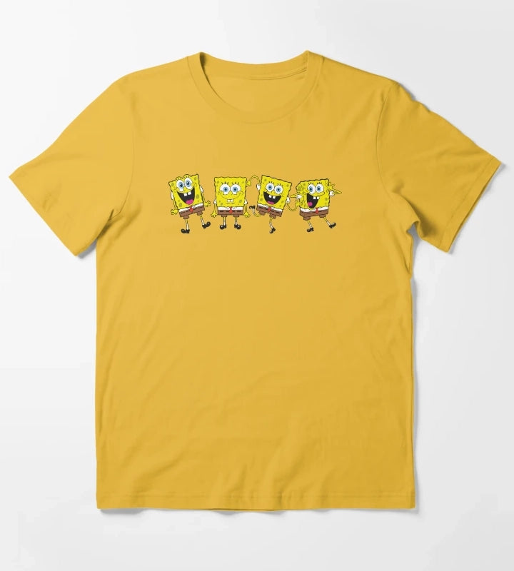 The SpongeBob SquarePants Movie Four Wacky SpongeBob Faces T-Shirt Yellow