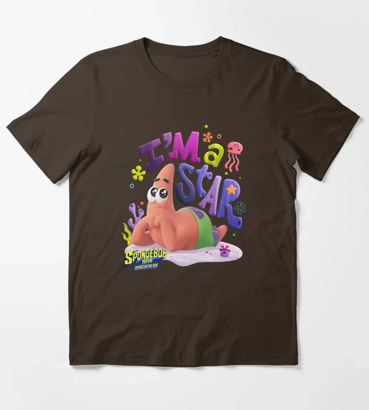The SpongeBob SquarePants Movie Patrick Im A Star T-Shirt Brown