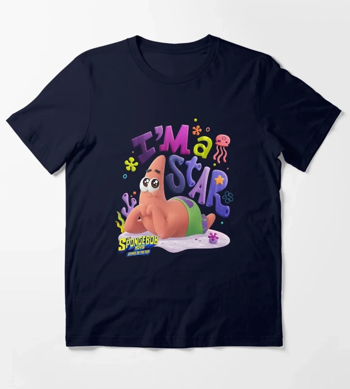 The SpongeBob SquarePants Movie Patrick Im A Star T-Shirt Navy