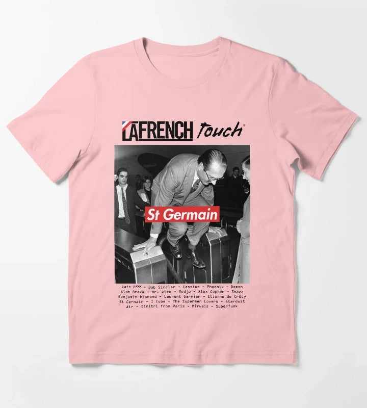 The Tourist St Germain MODEL of The French Touch Jacques Chirac St Germain original HD DESIGN T-Shirt Dark Grey