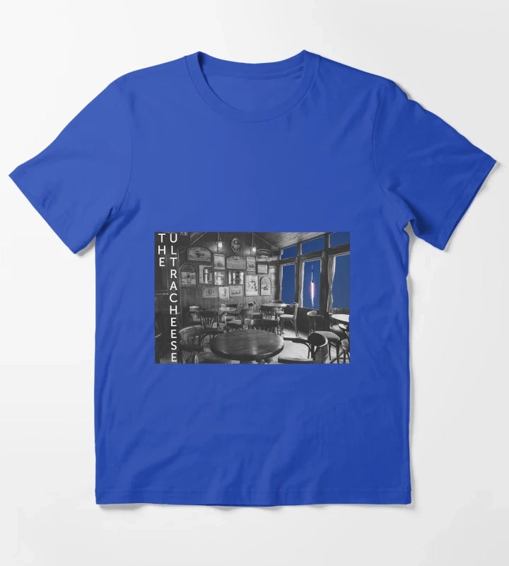 The Ultracheese Tranquility Base Hotel Casino T-Shirt Blue
