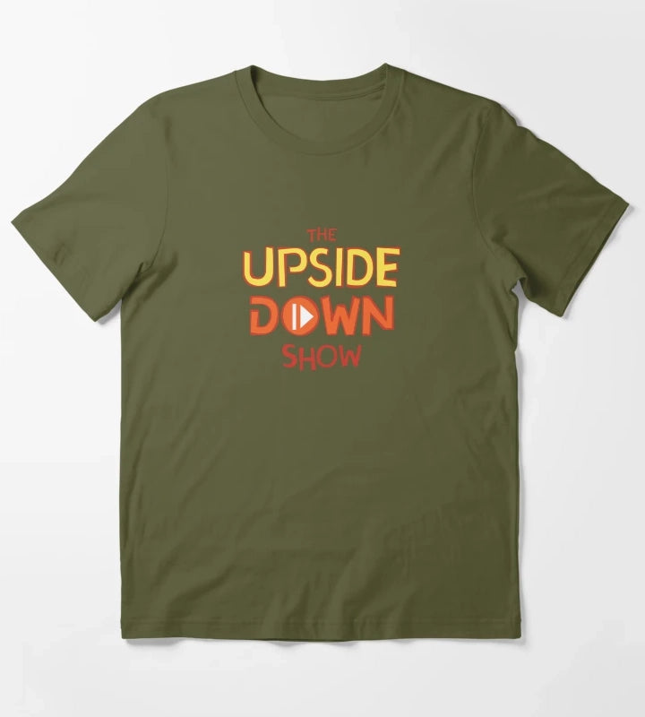 The Upside Down Show Centre Logo T-Shirt Olive Green