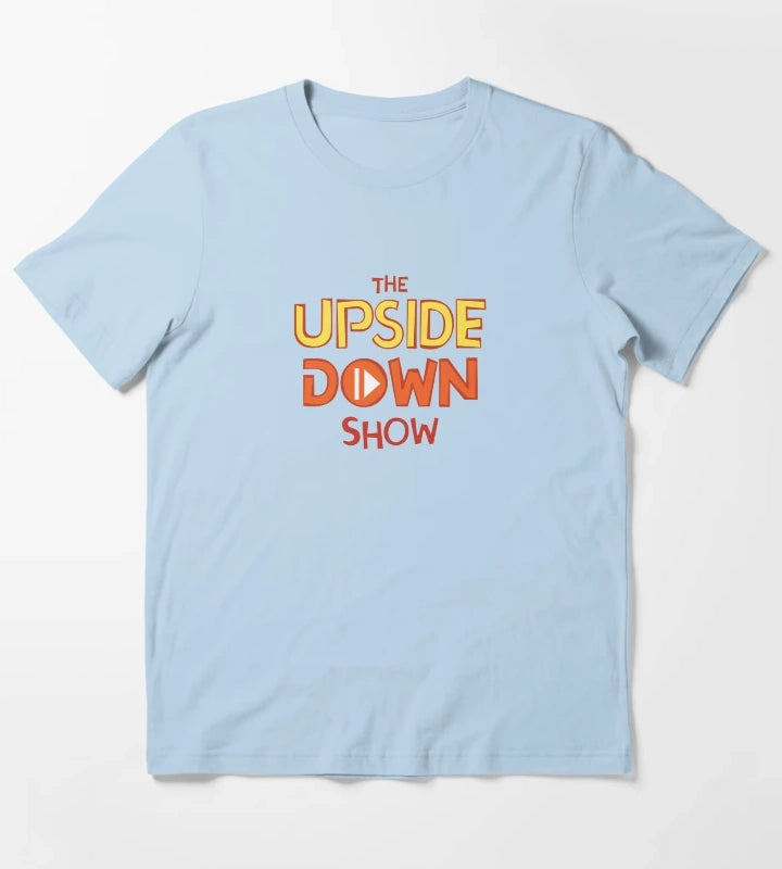 The Upside Down Show Centre Logo T-Shirt Sky Blue