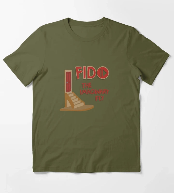 The Upside Down Show Fido the Fly T-Shirt Olive Green