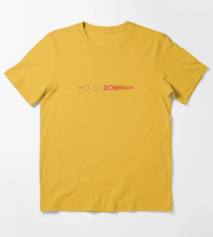 The Upside Down Show Logo T-Shirt Yellow