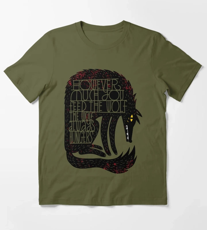 The Wolf Hungers T-Shirt Olive Green