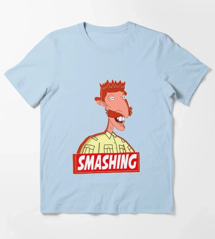 The You Wild 90s Thornberry Funny Chimpanzee Nigel T-Shirt Sky Blue