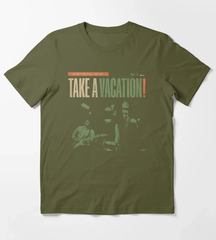 The Young Veins Take A Vacation T-Shirt Olive Green