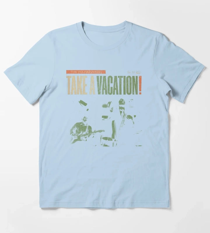 The Young Veins Take A Vacation T-Shirt Sky Blue