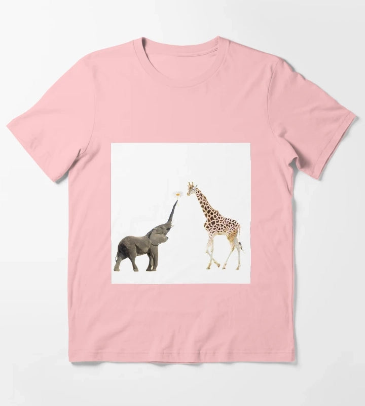 The giraffe and the elephant T-Shirt Dark Grey