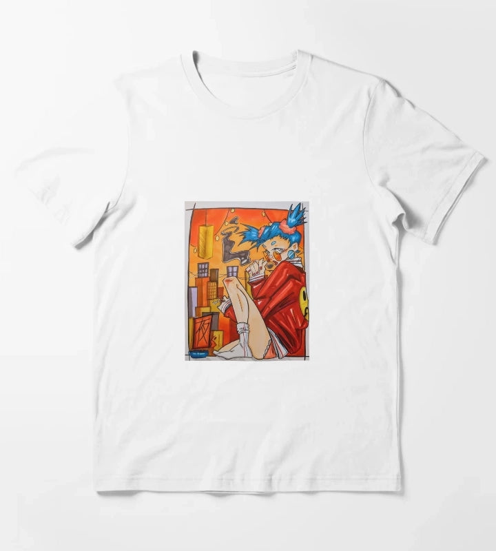 The owl Night Poster T-Shirt White
