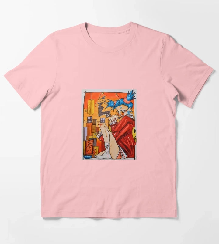The owl Night Poster T-Shirt Dark Grey