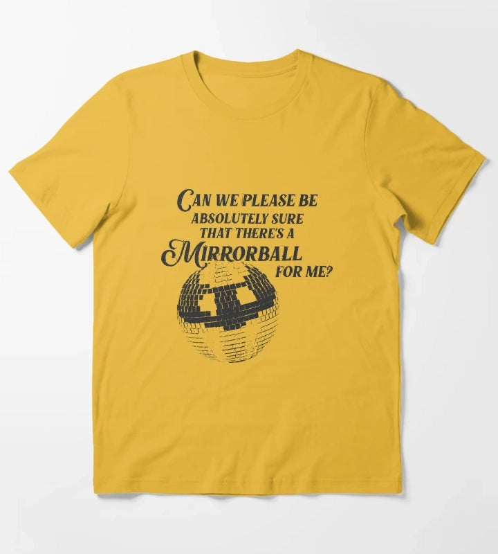 Thered Better Be a Mirrorball Arctic Monkeys T-Shirt Yellow