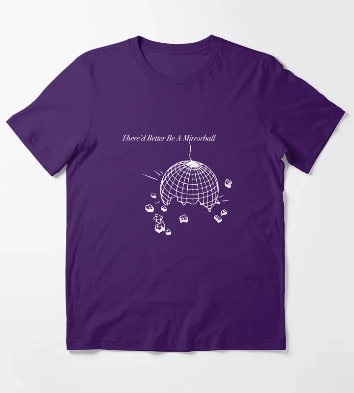 Thered Better Be a Mirrorball Arctic Monkeys The Car Sticker and Tshirt T-Shirt Purple