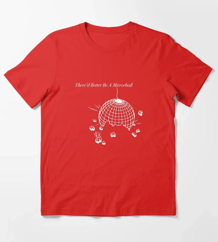 Thered Better Be a Mirrorball Arctic Monkeys The Car Sticker and Tshirt T-Shirt Red