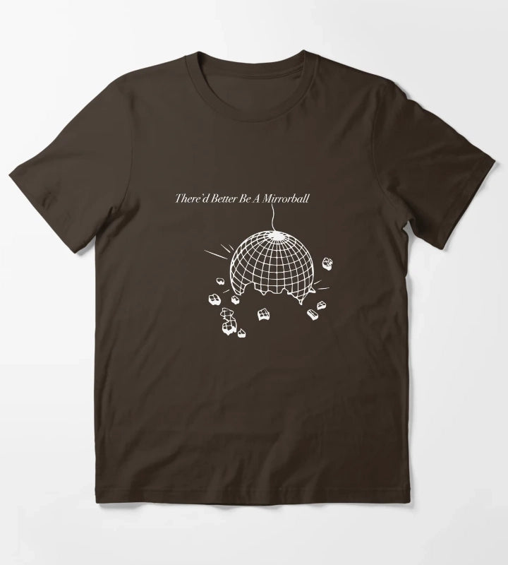 Thered Better Be a Mirrorball Arctic Monkeys The Car Sticker and Tshirt T-Shirt Brown
