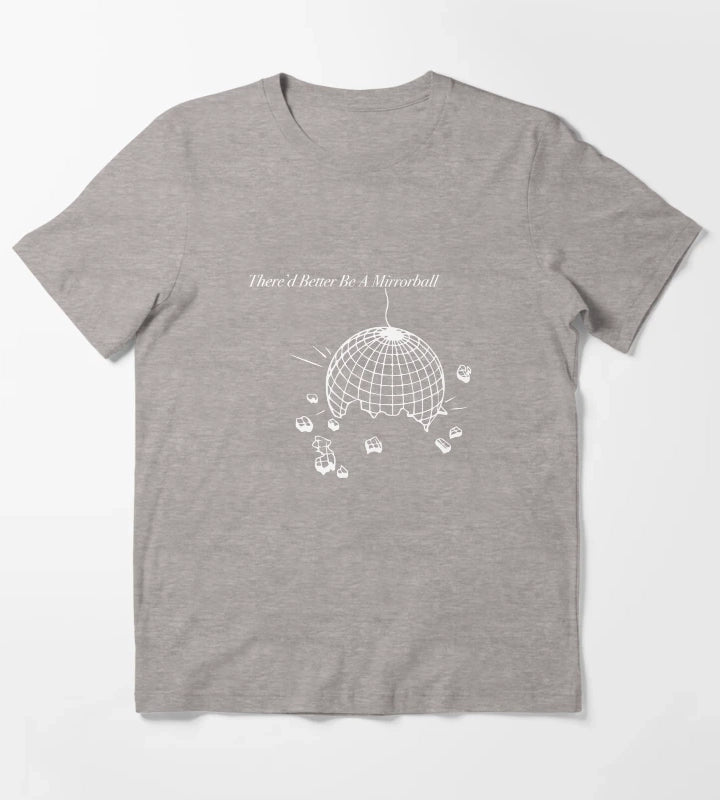 Thered Better Be a Mirrorball Arctic Monkeys The Car Sticker and Tshirt T-Shirt Heather Grey